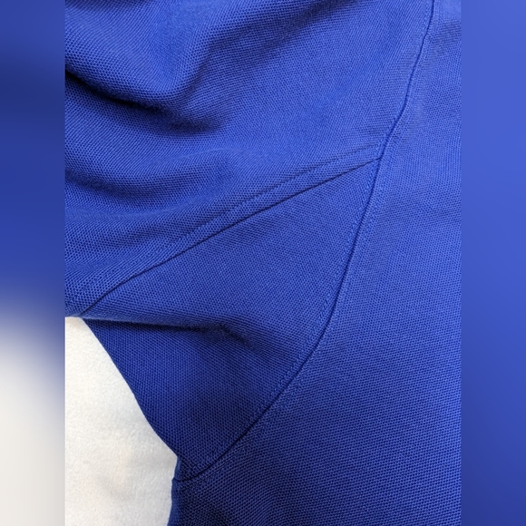 Duluth Trading Co Men size medium Long Sleeve Polo Shirt Royal Blue Reinforce - Picture 7 of 15